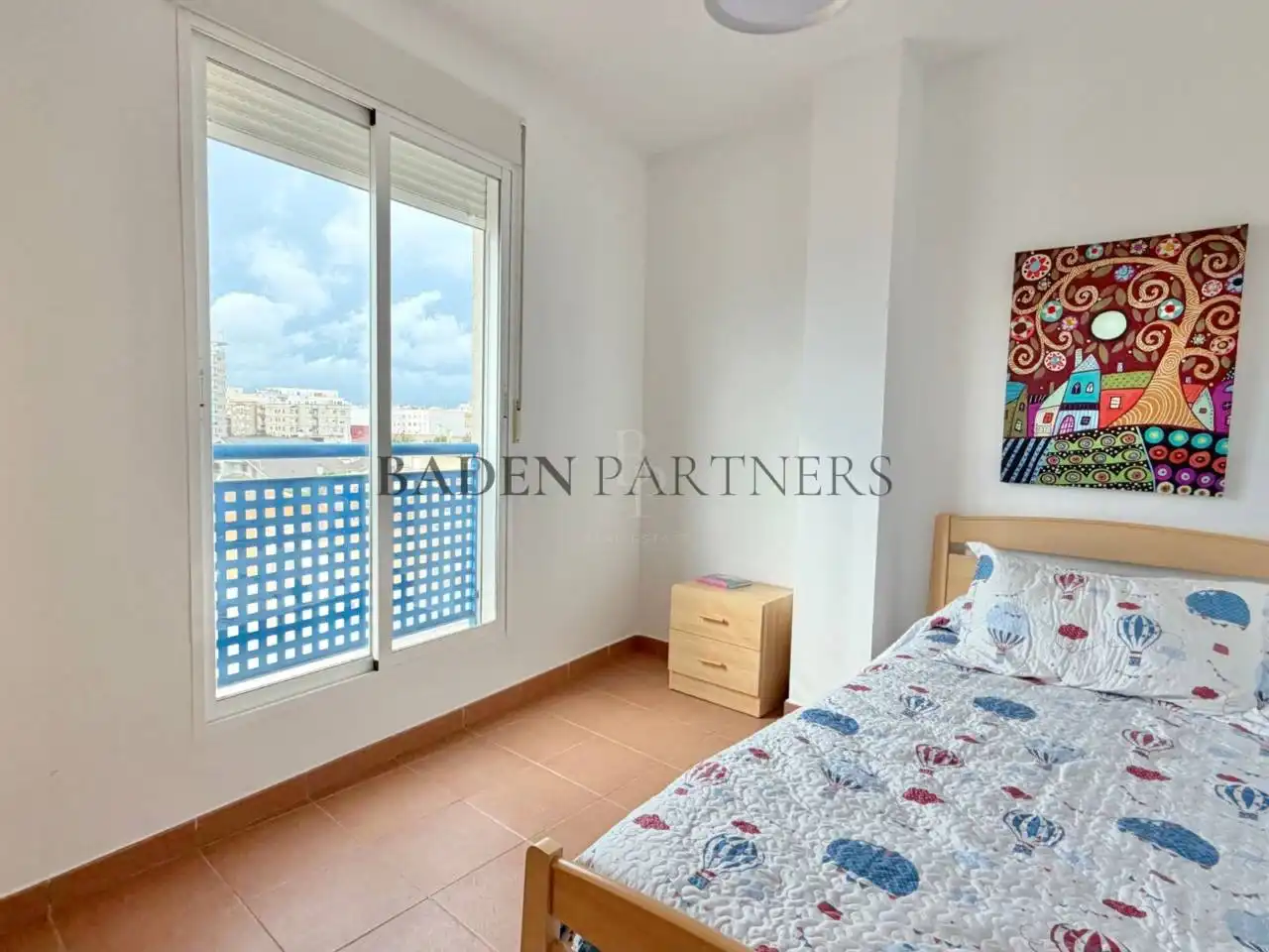 Schlafzimmer von Wohnung zur Miete in Vinaròs mit Klimaanlage, Möbliert und Balkon