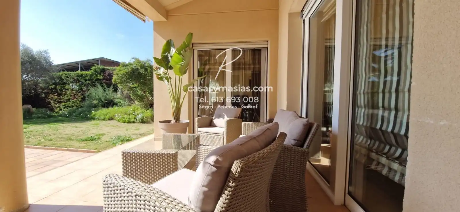 Terraza de Casa o chalet en venta en Pacs del Penedès con Aire acondicionado, Calefacción y Jardín privado