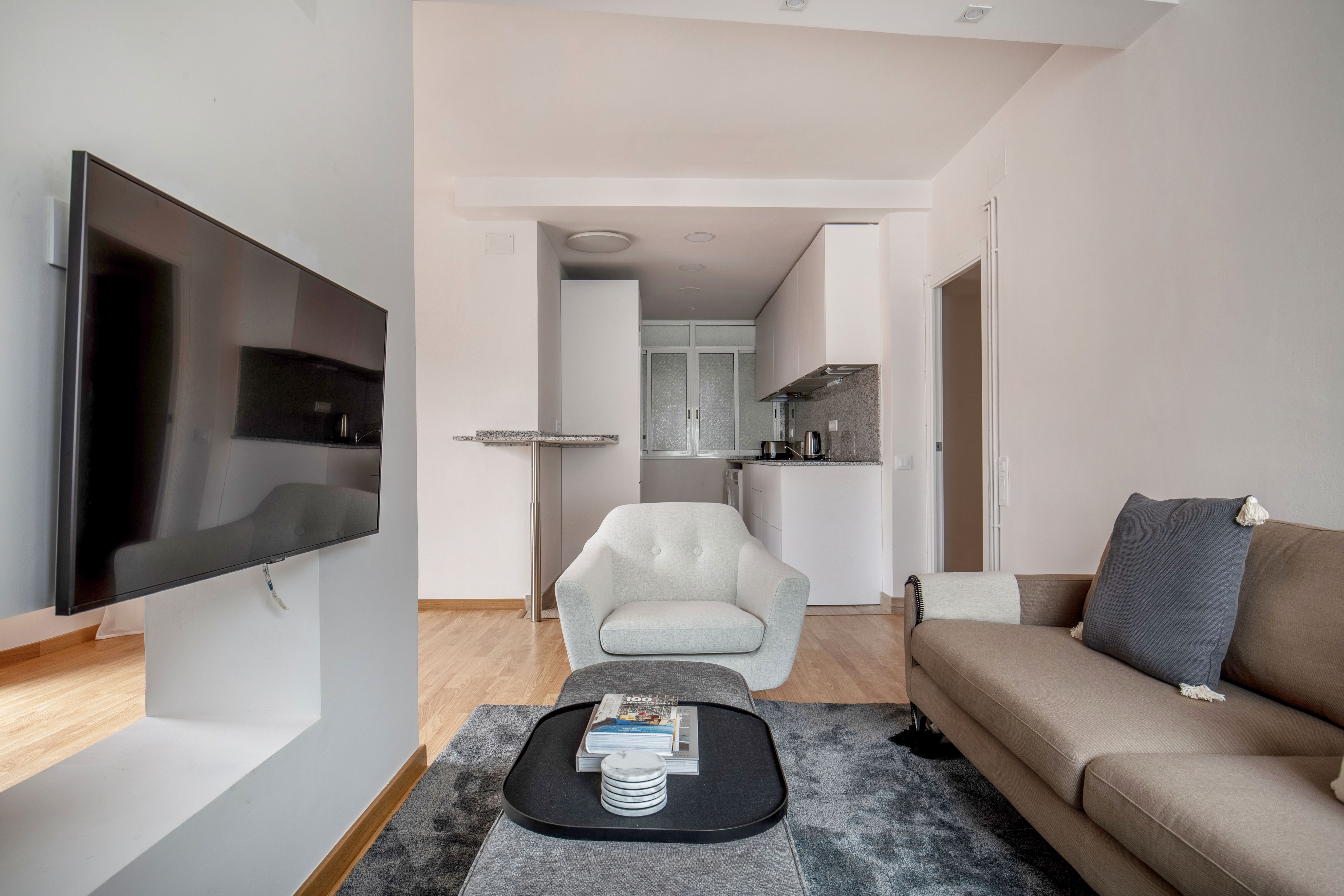 Sala d'estar de Àtic en venda en  Barcelona Capital amb Aire condicionat, Calefacció i Terrassa