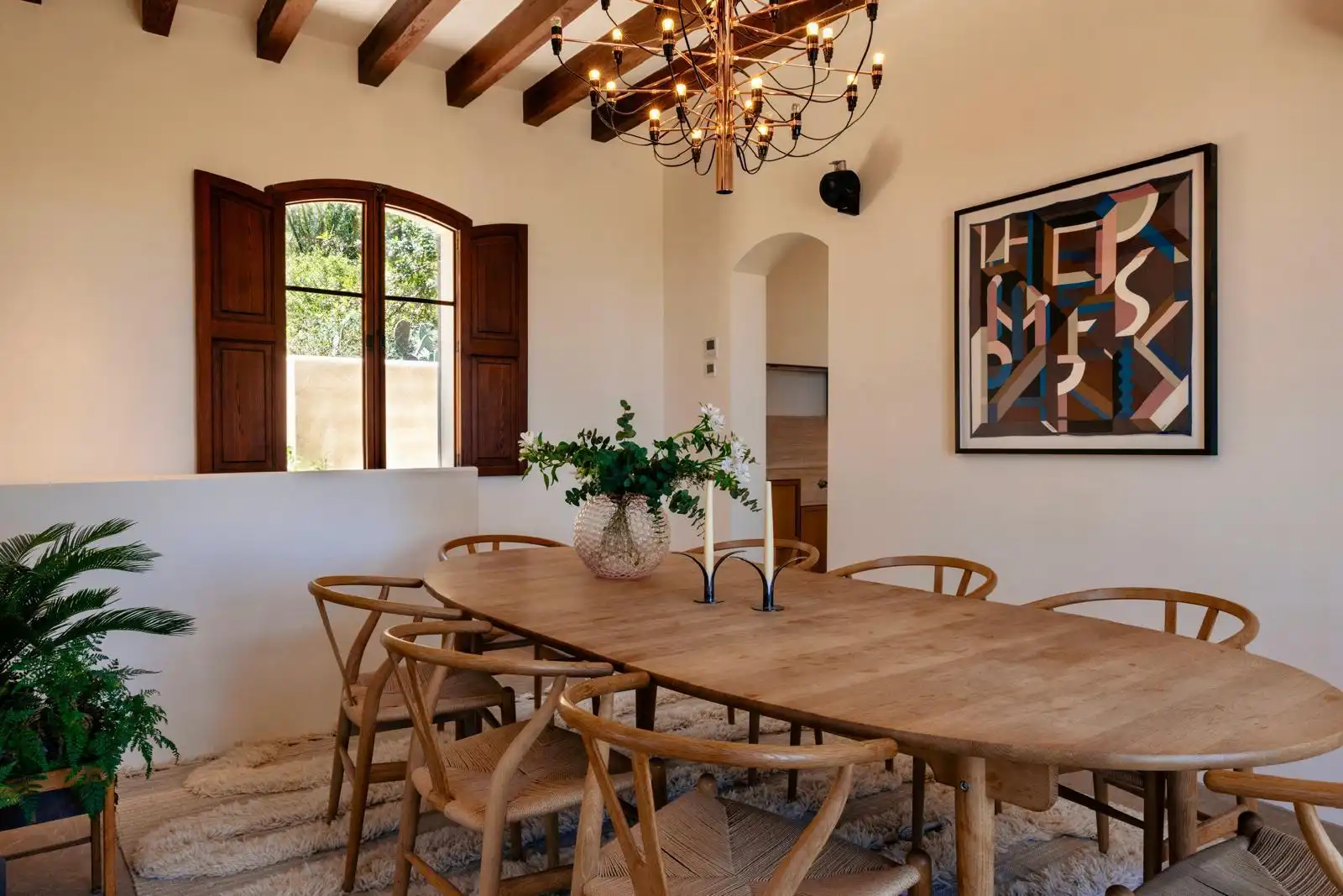 Menjador de Casa o xalet en venda en  Palma de Mallorca amb Aire condicionat, Jardí privat i Terrassa