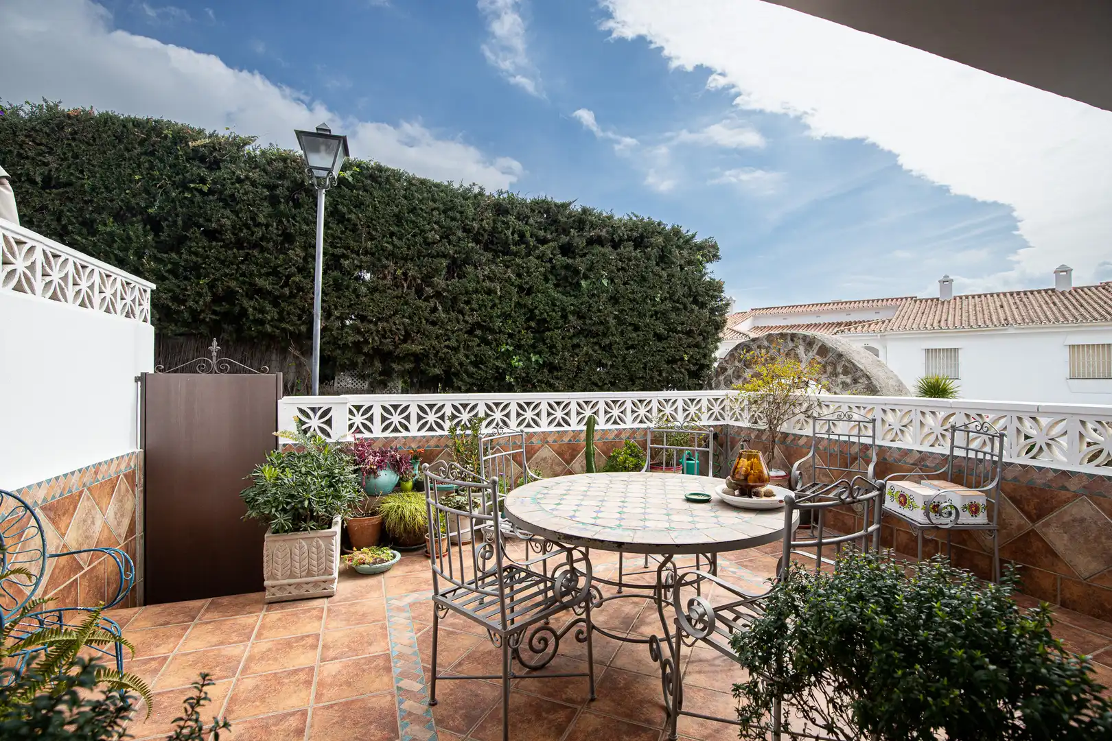 Terraza de Casa adosada de alquiler en Estepona con Terraza, Piscina y Amueblado