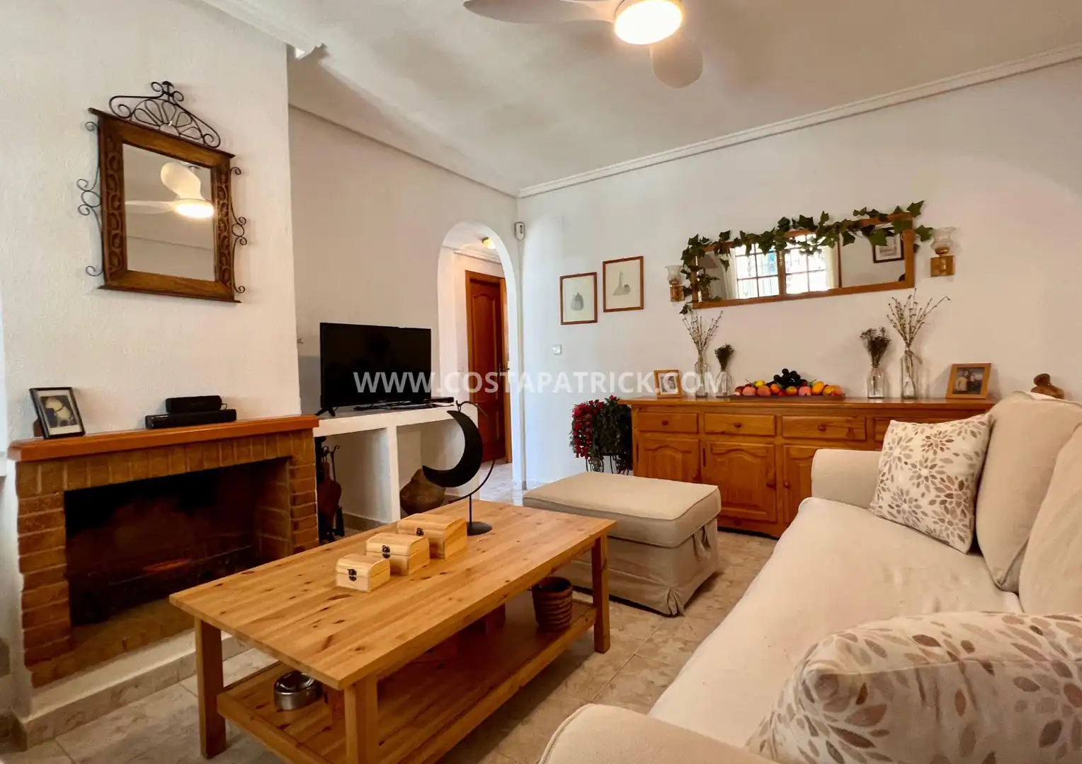 Sala de estar de Casa o chalet de alquiler en Los Alcázares con Aire acondicionado, Calefacción y Terraza