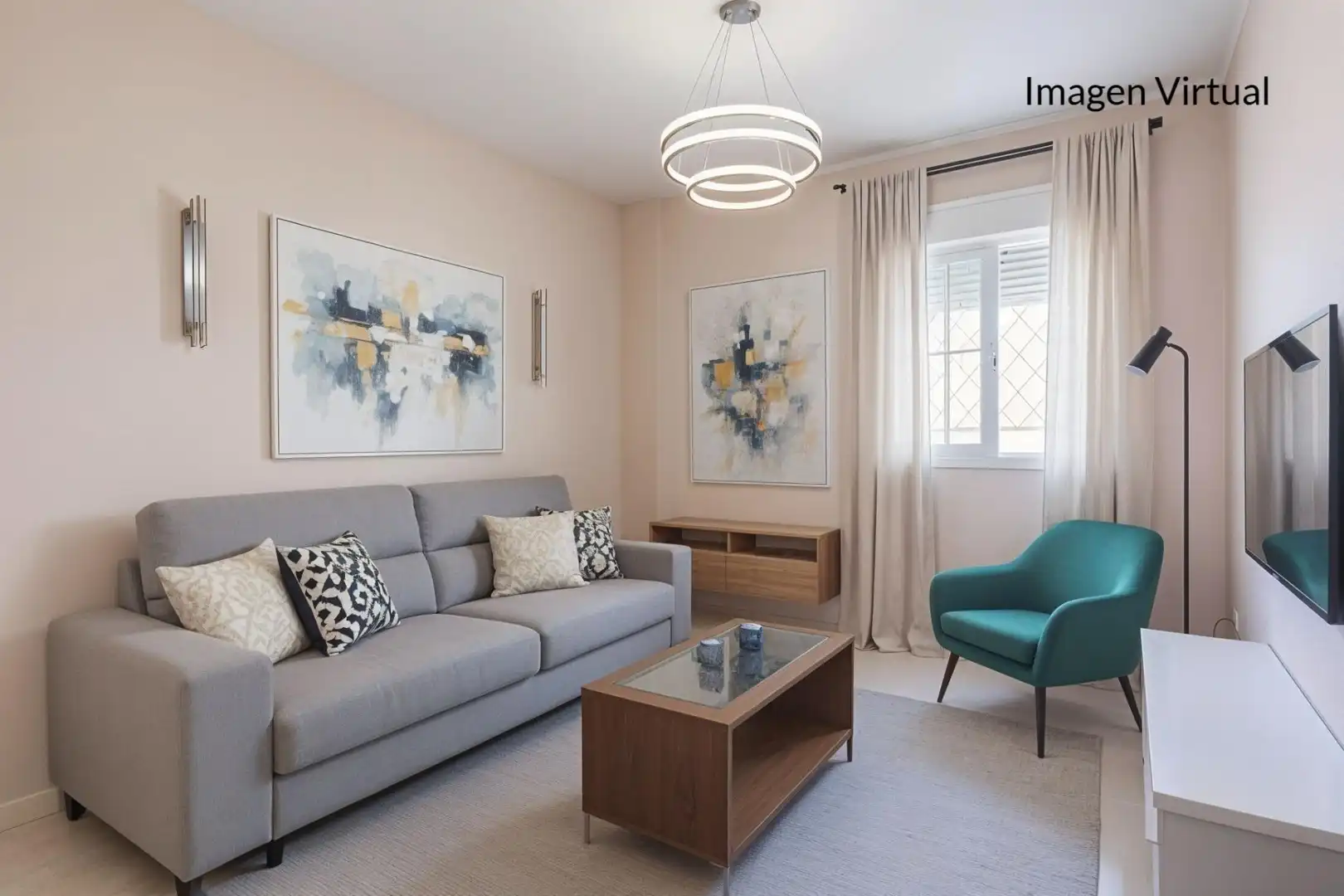 Living room of Flat for sale in Benalmádena  with Air Conditioner and Terrace