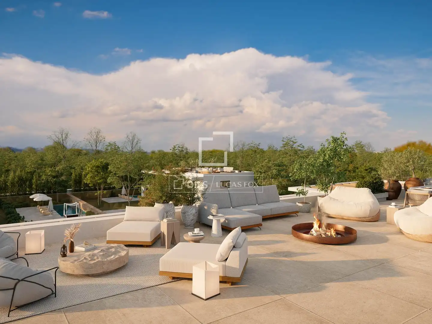 Terrasse von Haus oder Chalet zum Verkauf in Santa Eulària des Riu mit Klimaanlage, Privatgarten und Schwimmbad