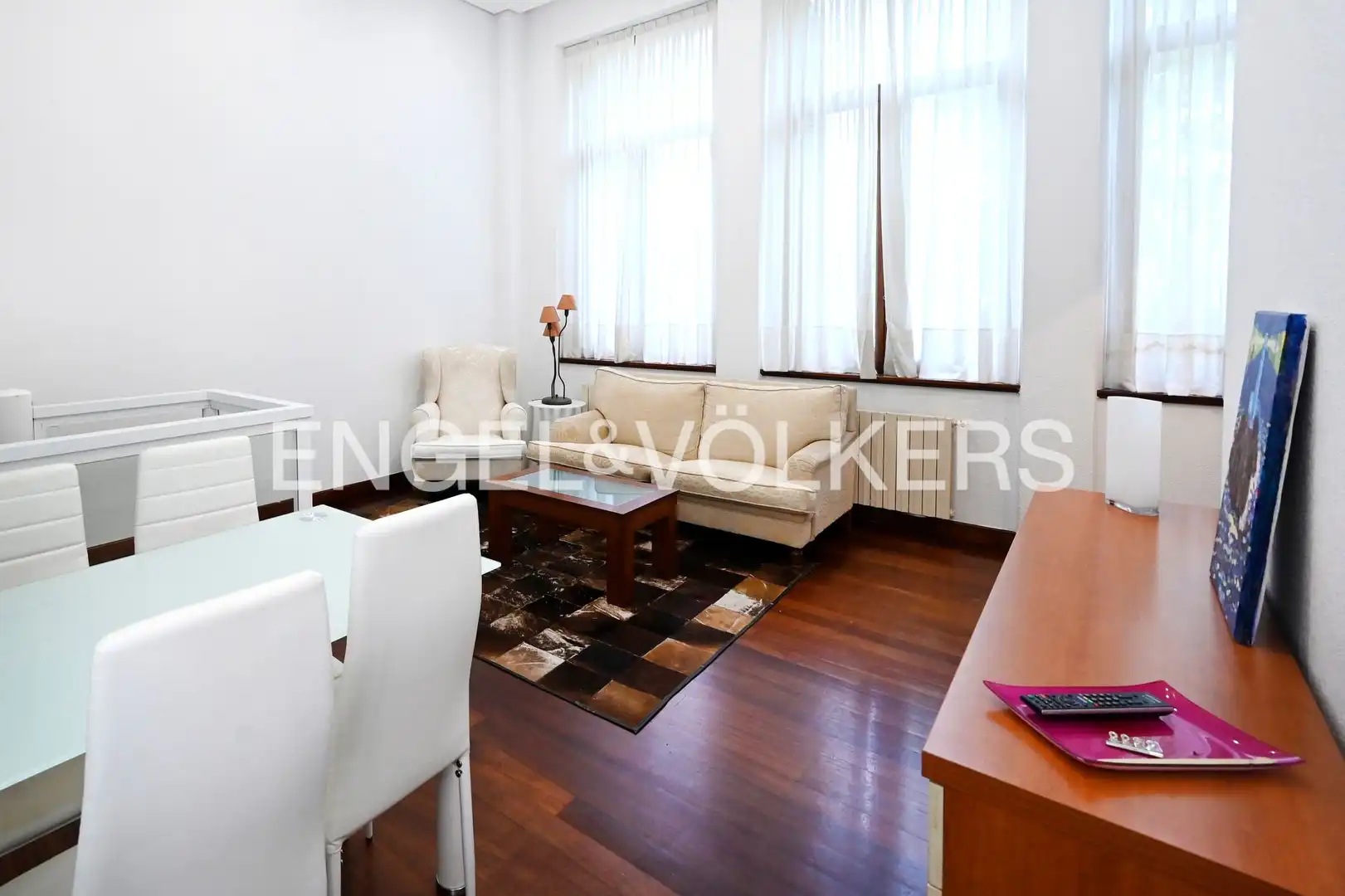 Wohnzimmer von Maisonette zur Miete in Santander mit Heizung, Privatgarten und Parkett