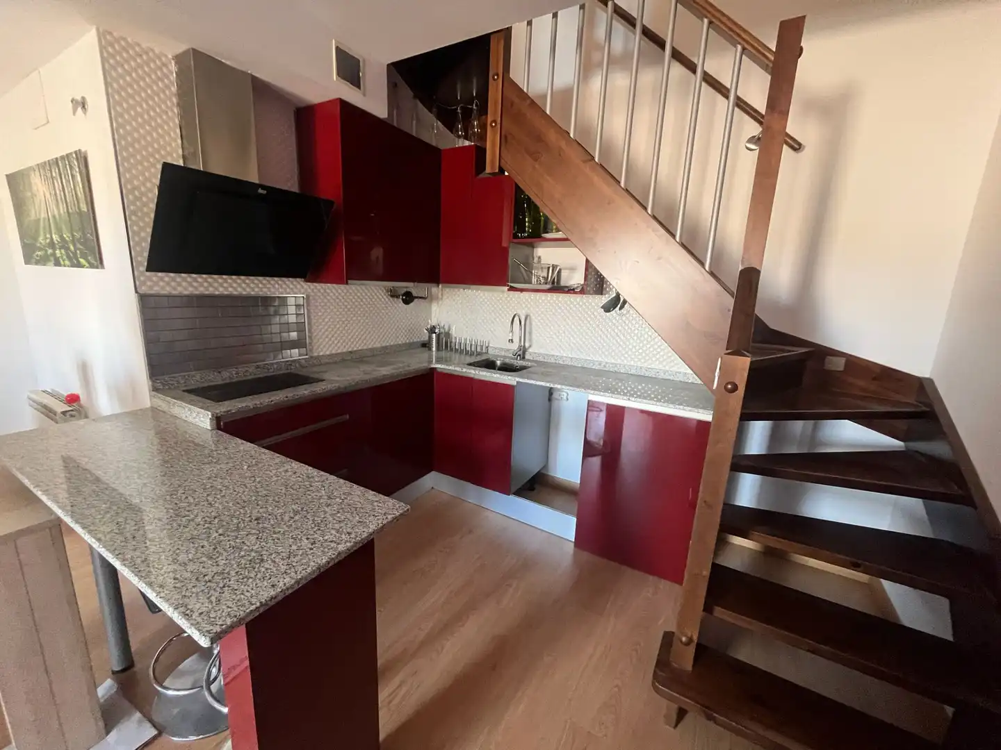 Cocina de Piso en venta en La Muela con Calefacción, Parquet y Trastero