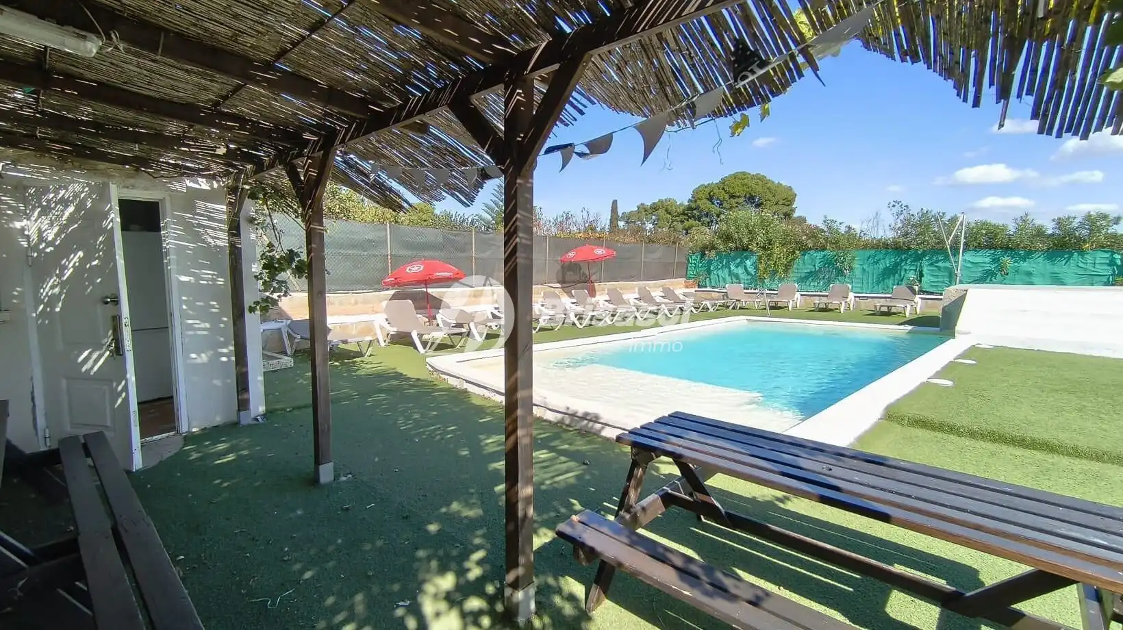 Schwimmbecken von Country house zum Verkauf in Reus mit Klimaanlage, Privatgarten und Terrasse