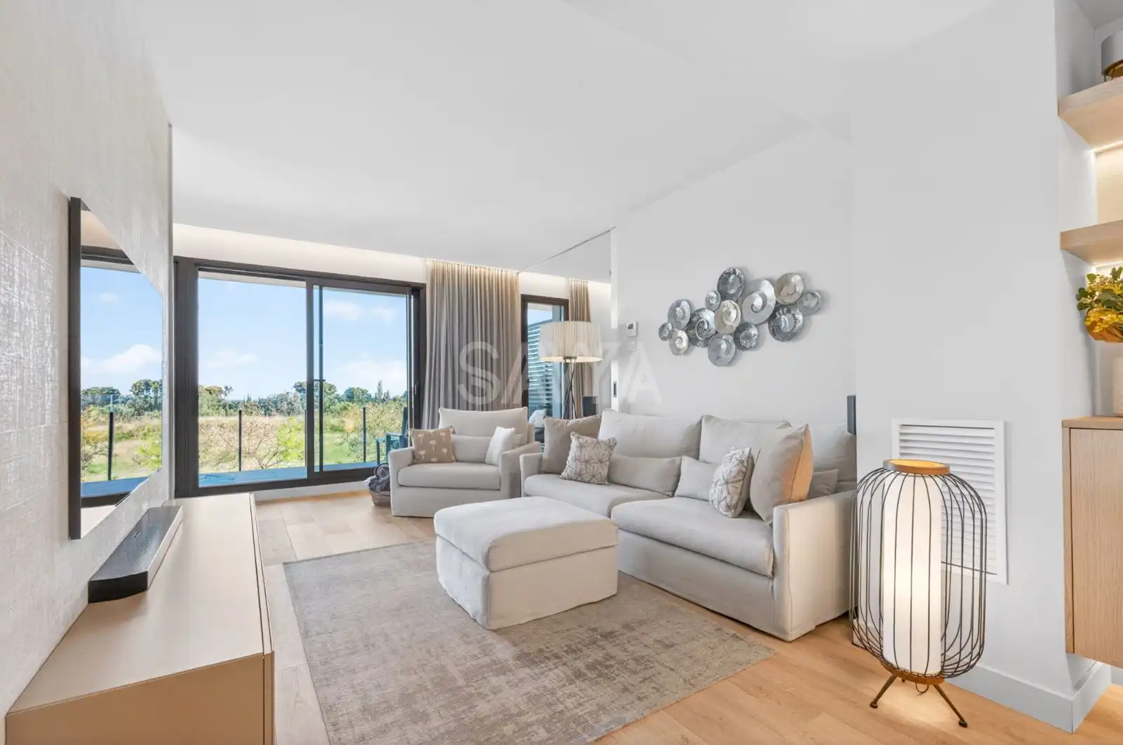 Sala de estar de Piso en venta en Sitges con Aire acondicionado, Calefacción y Terraza