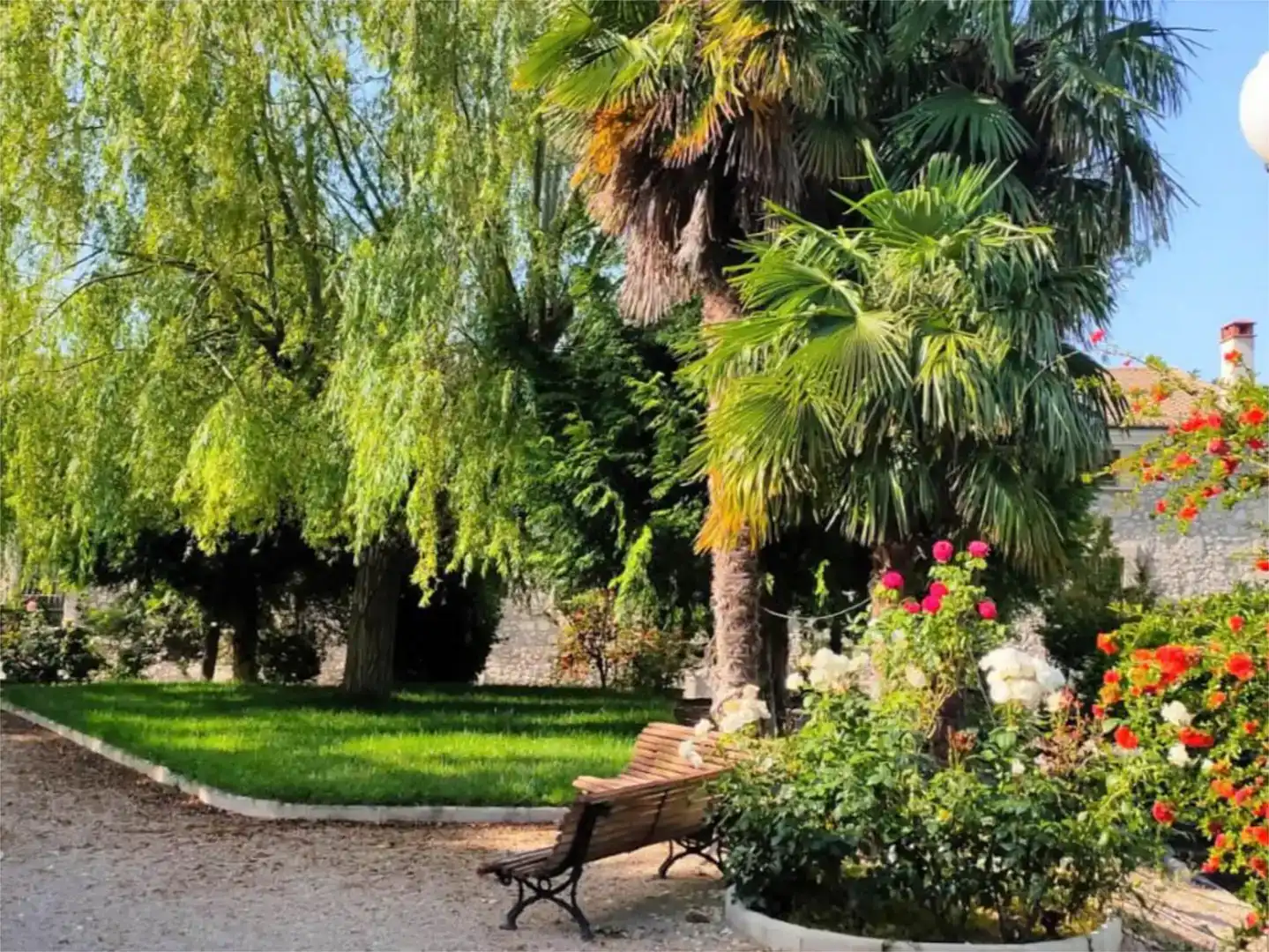 Garten von Wohnung zur Miete in Alcoy / Alcoi mit Klimaanlage, Privatgarten und Schwimmbad
