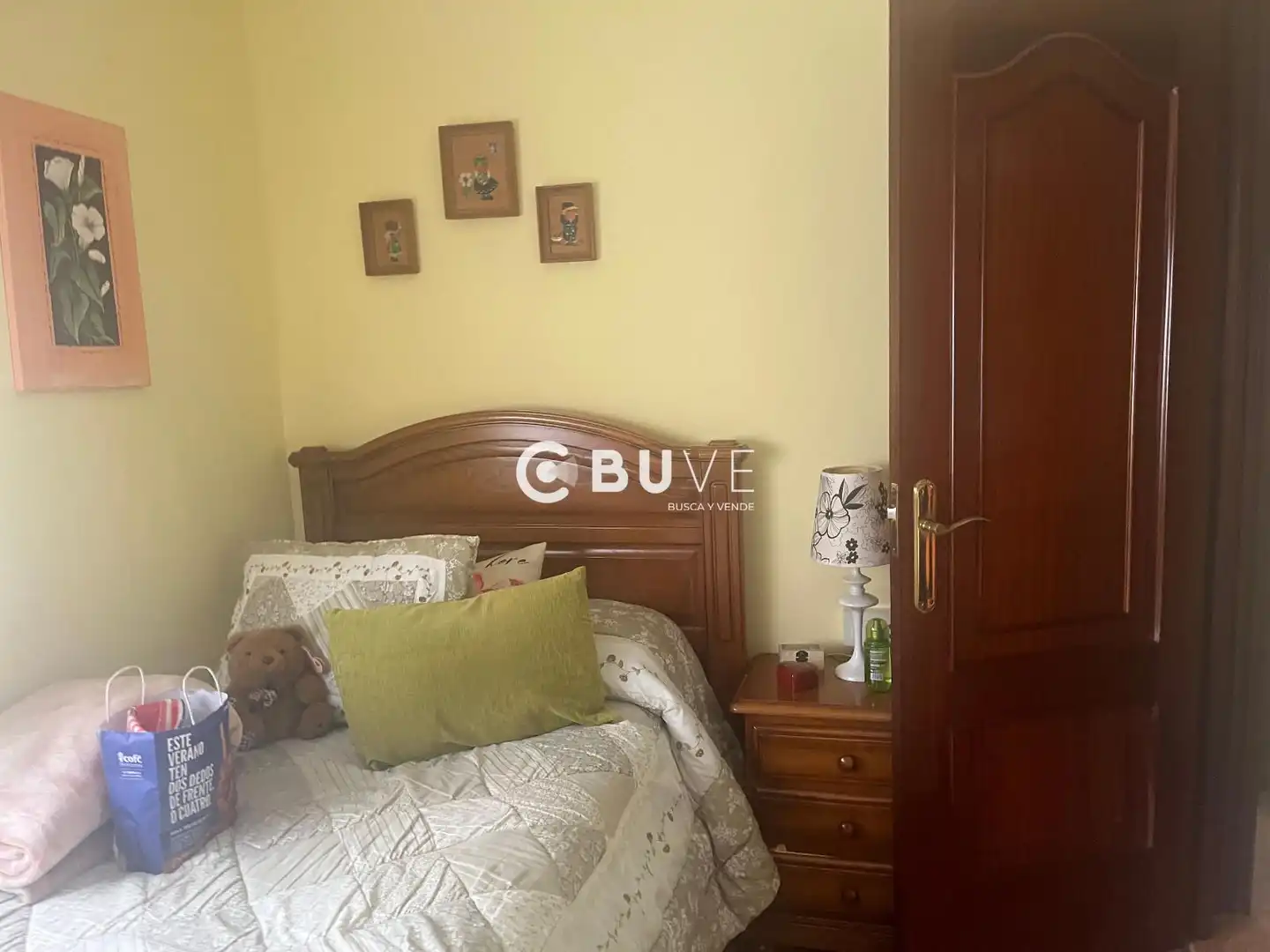 Bedroom of Flat for sale in Ferrol  with Heating, Terrace and Furnished