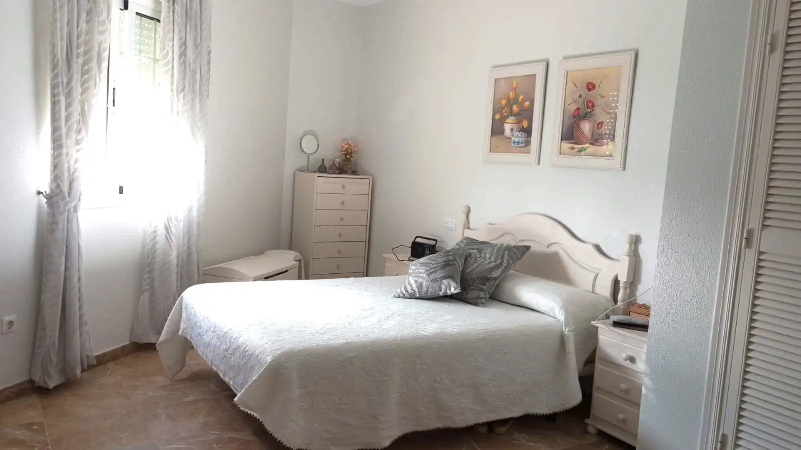 Schlafzimmer von Wohnung zur Miete in El Puerto de Santa María mit Klimaanlage, Terrasse und Möbliert