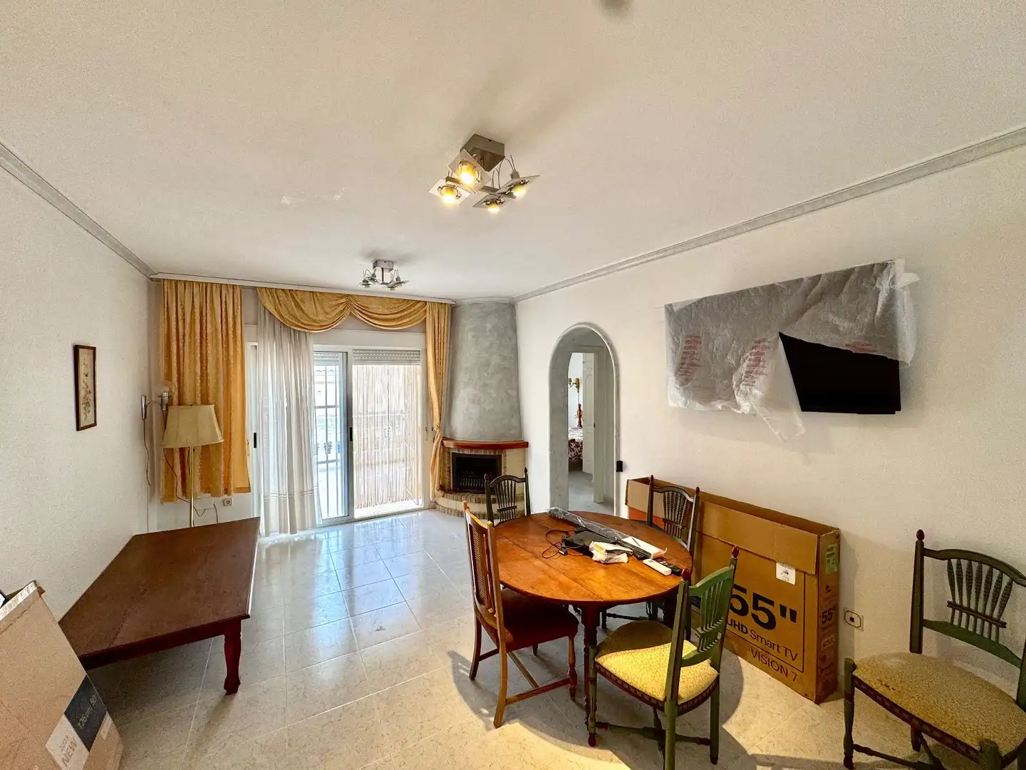 Sala d'estar de Casa o xalet de lloguer en Algorfa amb Aire condicionat, Calefacció i Jardí privat