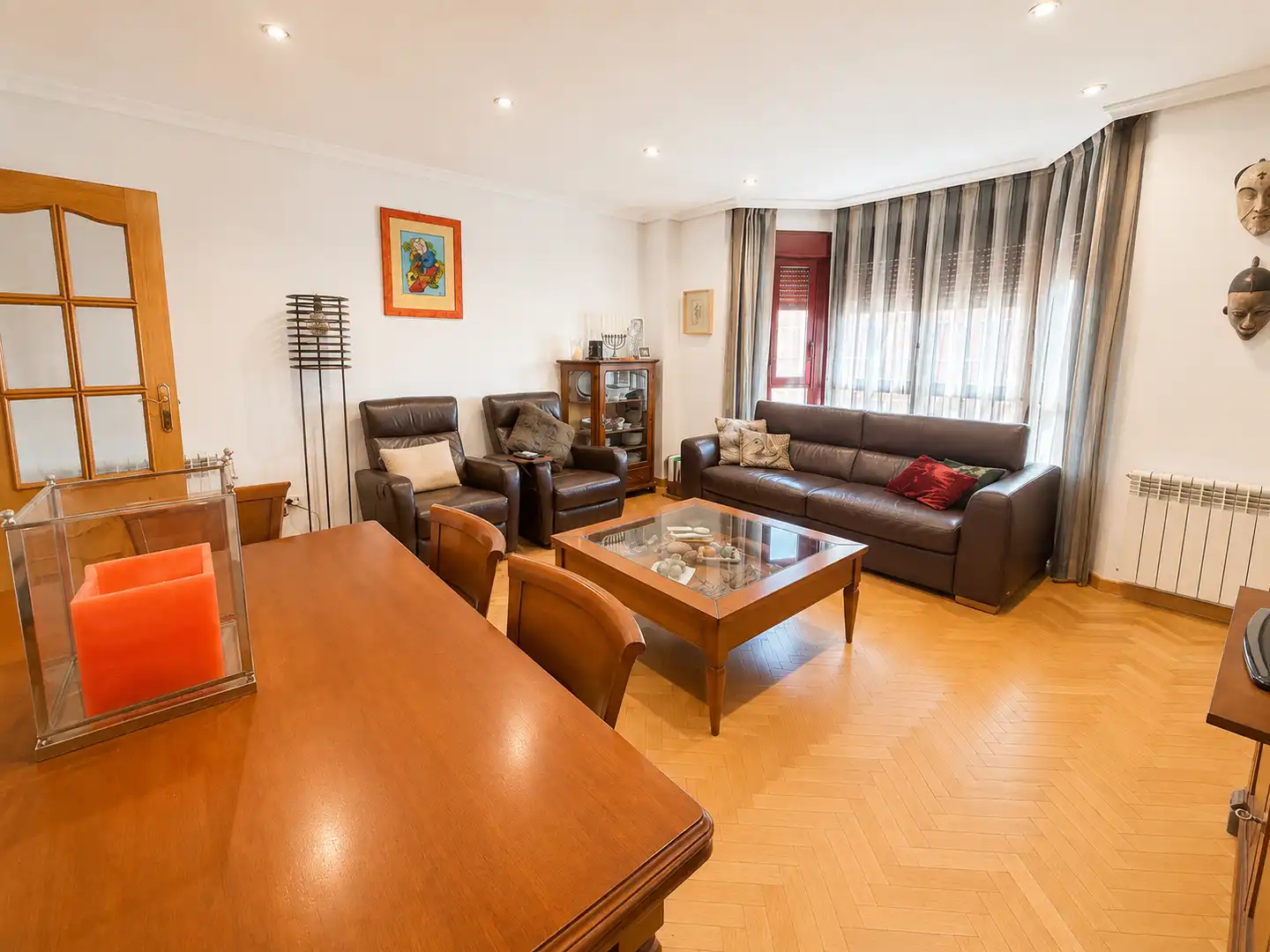 Living room of Flat for sale in Alcorcón  with Air Conditioner, Heating and Parquet flooring