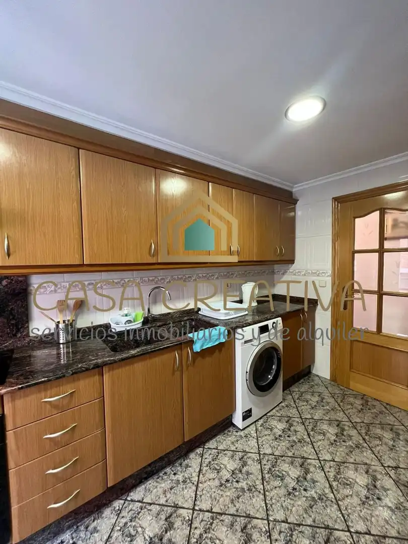 Kitchen of Flat for rent in Valencia  with Air Conditioner, Heating and Terrace