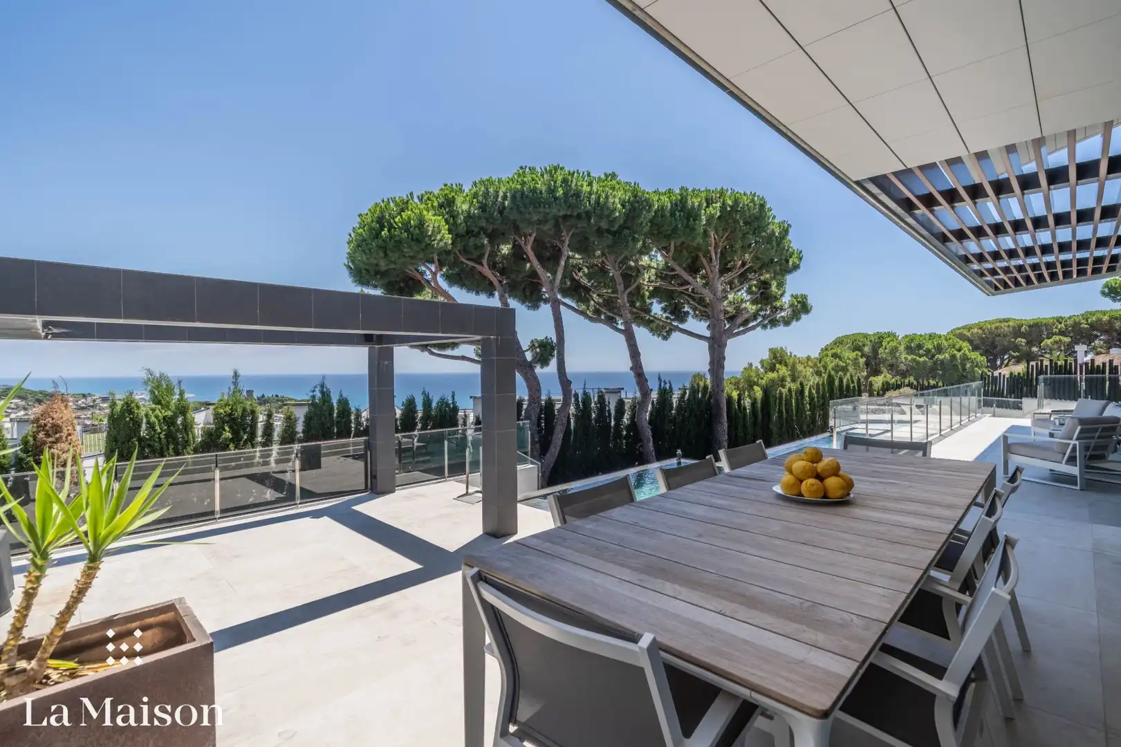 Terraza de Casa o chalet en venta en Caldes d'Estrac con Aire acondicionado, Calefacción y Jardín privado