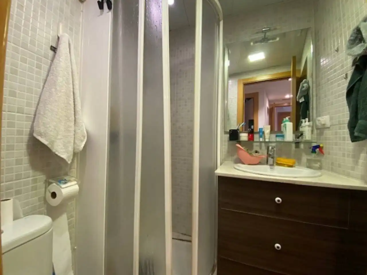 Badezimmer von Wohnung zum Verkauf in Granollers mit Klimaanlage, Heizung und Parkett