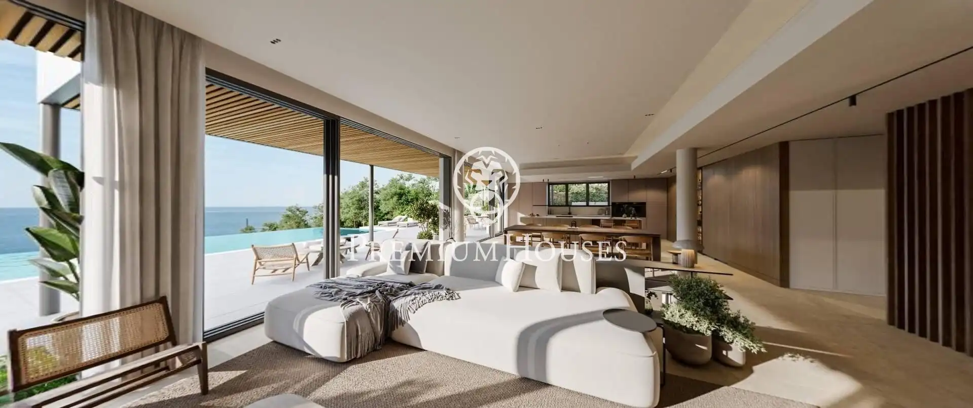 Living room of Houses for sale in Sant Andreu de Llavaneres  with Air Conditioner, Heating and Private garden