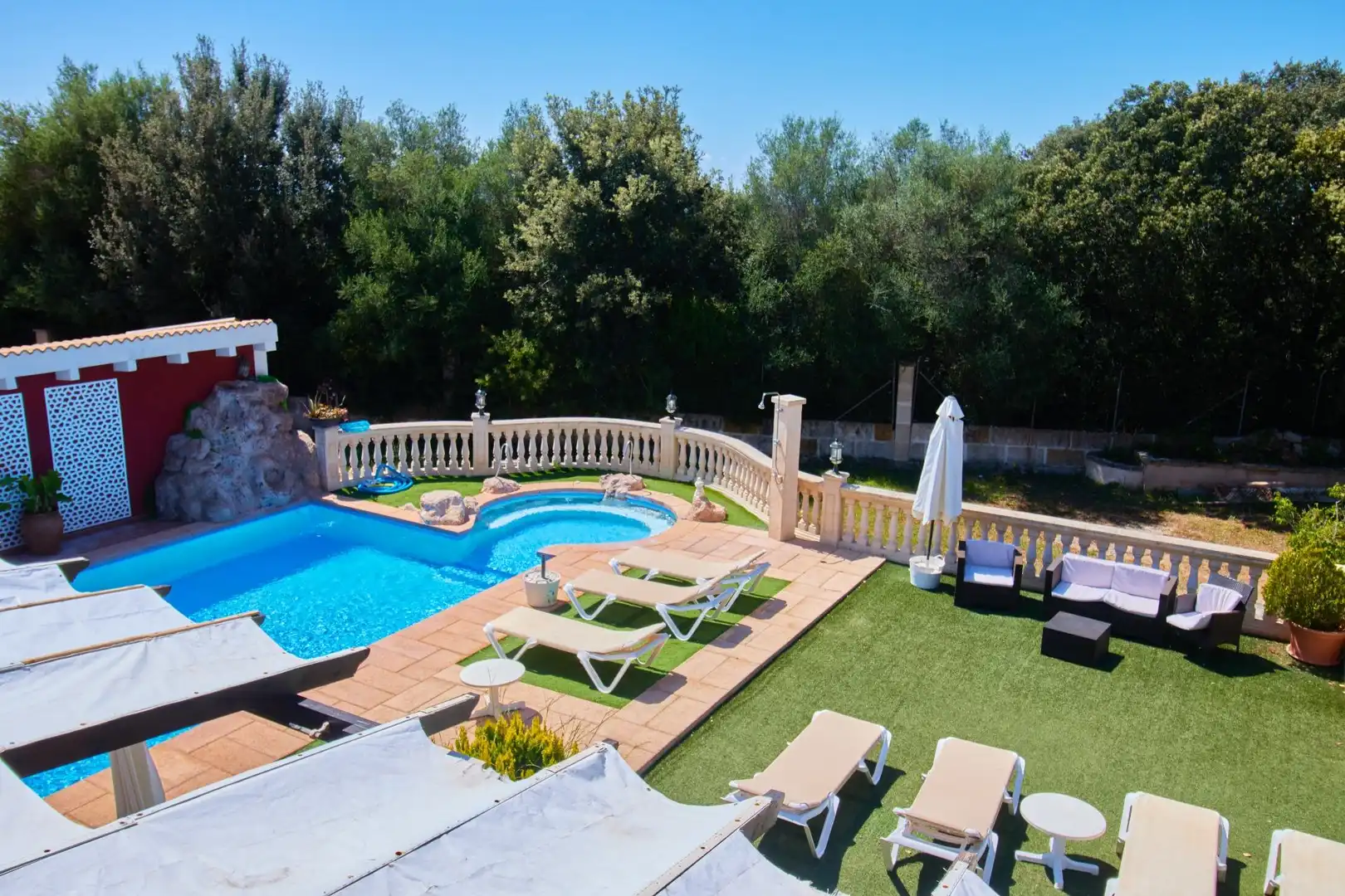 Piscina de Finca rústica en venta en Llucmajor con Aire acondicionado, Jardín privado y Terraza
