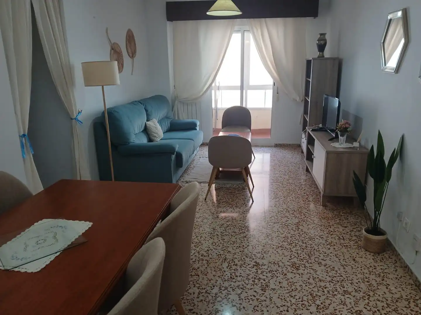 Wohnzimmer von Wohnung zur Miete in Cáceres mit Heizung, Terrasse und Möbliert