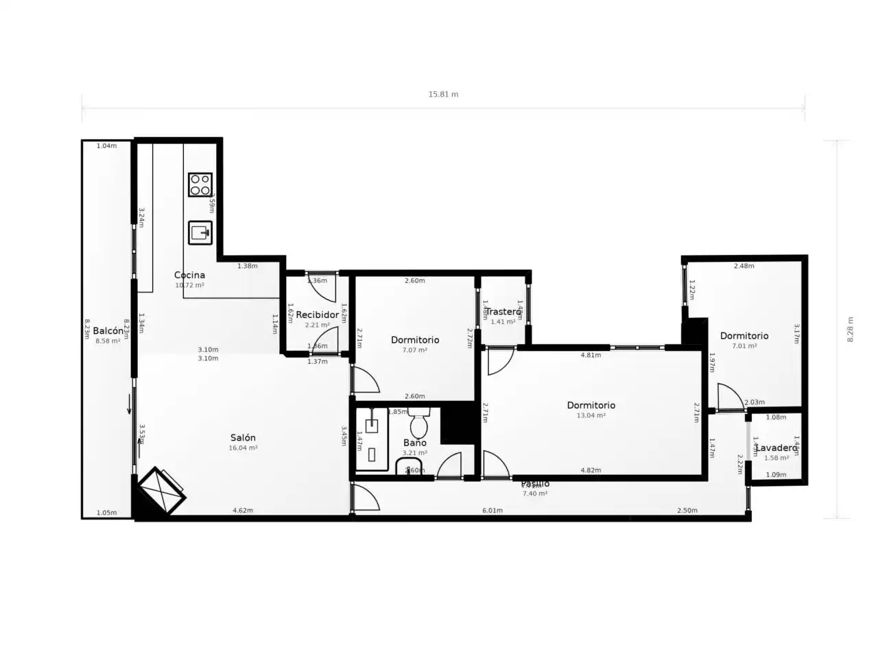 Piso en venta en Sabadell con Aire acondicionado, Calefacción y Parquet