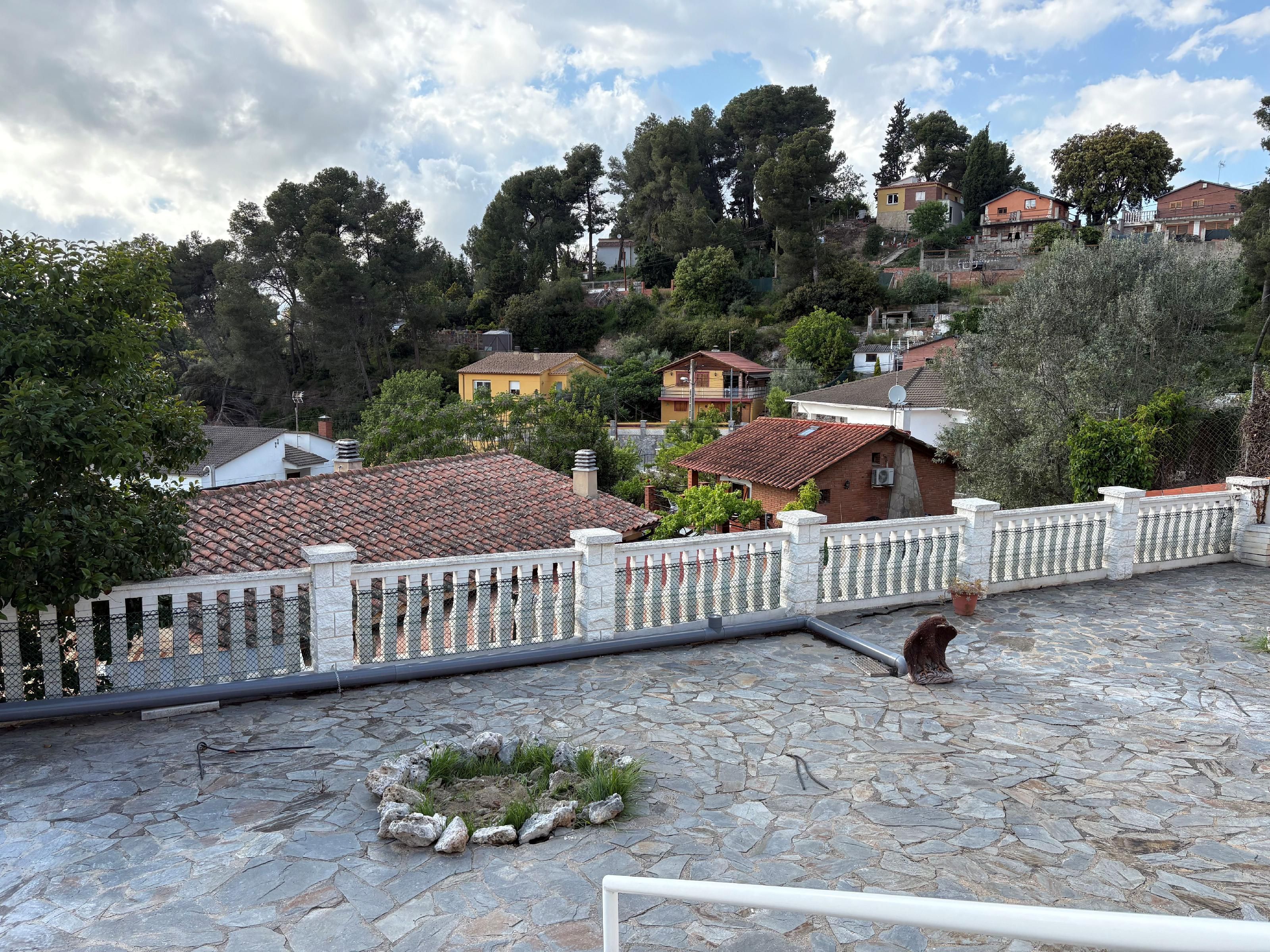 Terrassa de Casa o xalet en venda en Piera amb Aire condicionat, Jardí privat i Piscina