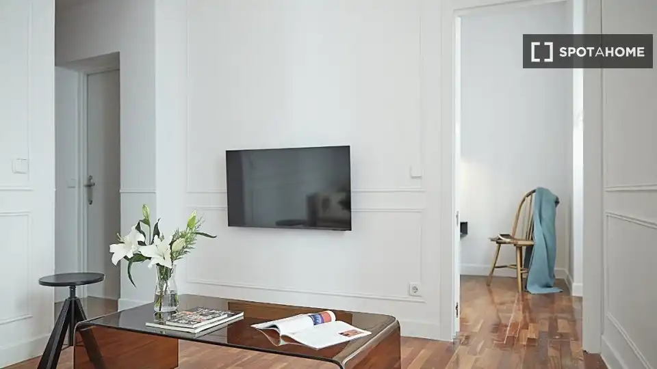 Sala d'estar de Apartament per a compartir en Madrid amb Aire condicionat, Calefacció i Terrassa
