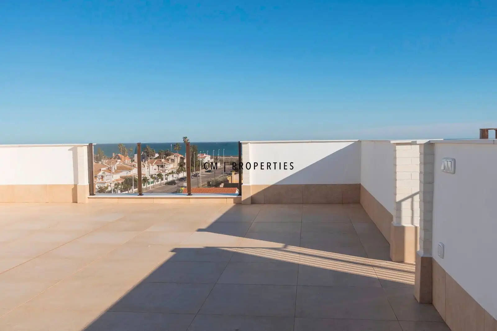 Terrace of Attic for rent in Sagunto / Sagunt  with Air Conditioner, Heating and Parquet flooring