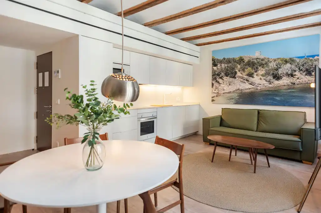 Living room of Apartments for rent in Valencia  with Air Conditioner, Heating and Furnished