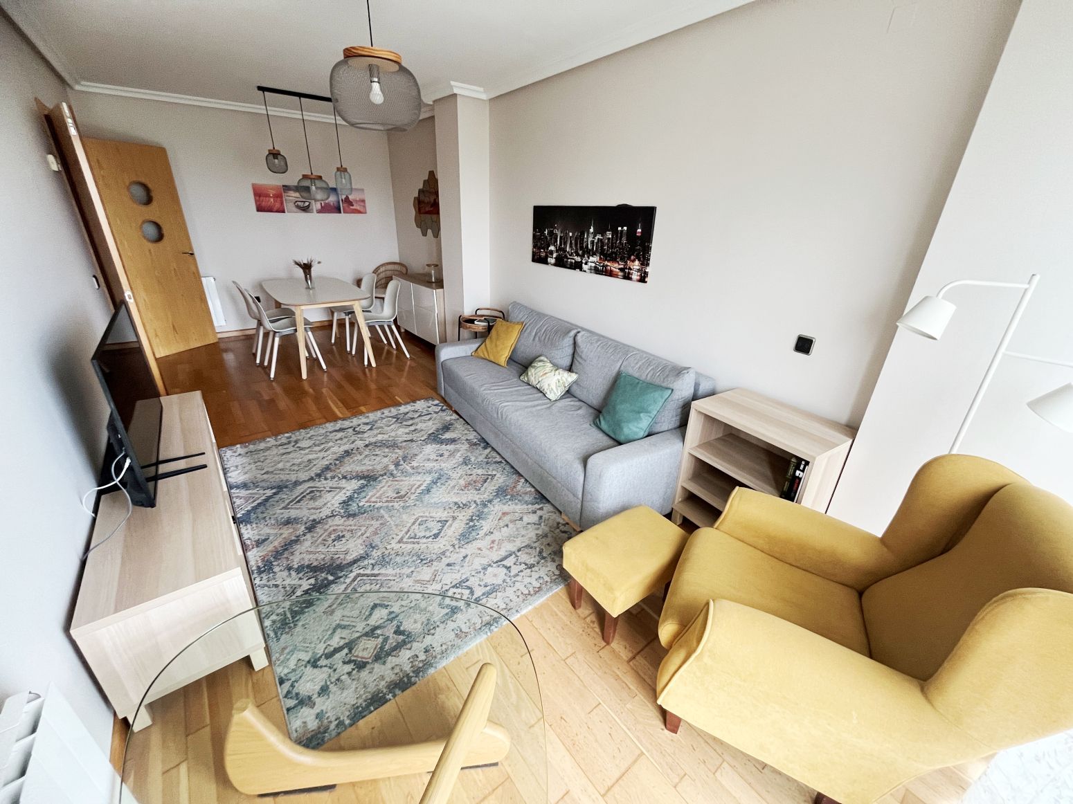 Living room of Flat to rent in Castrillón  with Heating