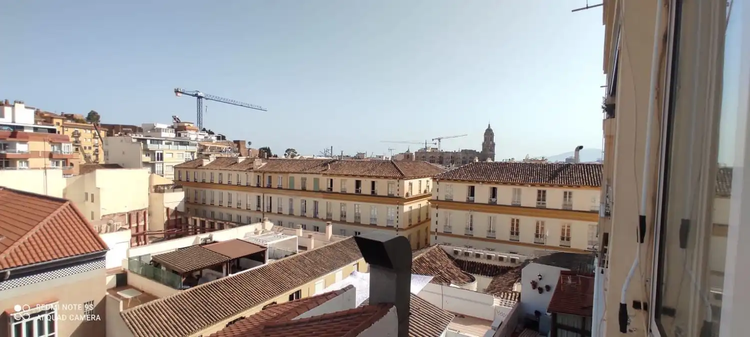 Vista exterior de Piso de alquiler en Málaga con Aire acondicionado, Amueblado y Balcón