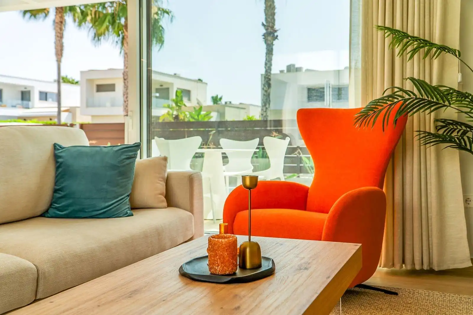 Living room of Houses for sale in Orihuela  with Air Conditioner, Private garden and Terrace