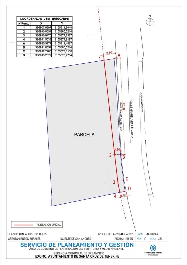 Land for sale in Santa Cruz de Tenerife