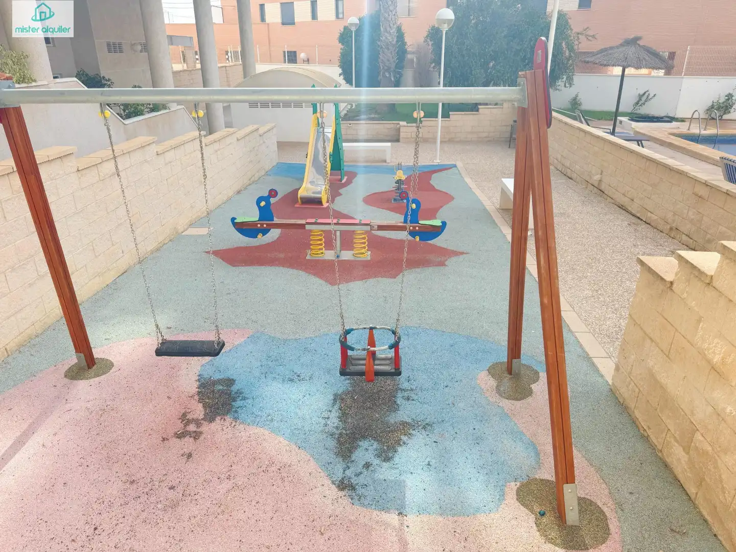 Terraza de Apartamento de alquiler en El Campello con Aire acondicionado, Jardín privado y Terraza