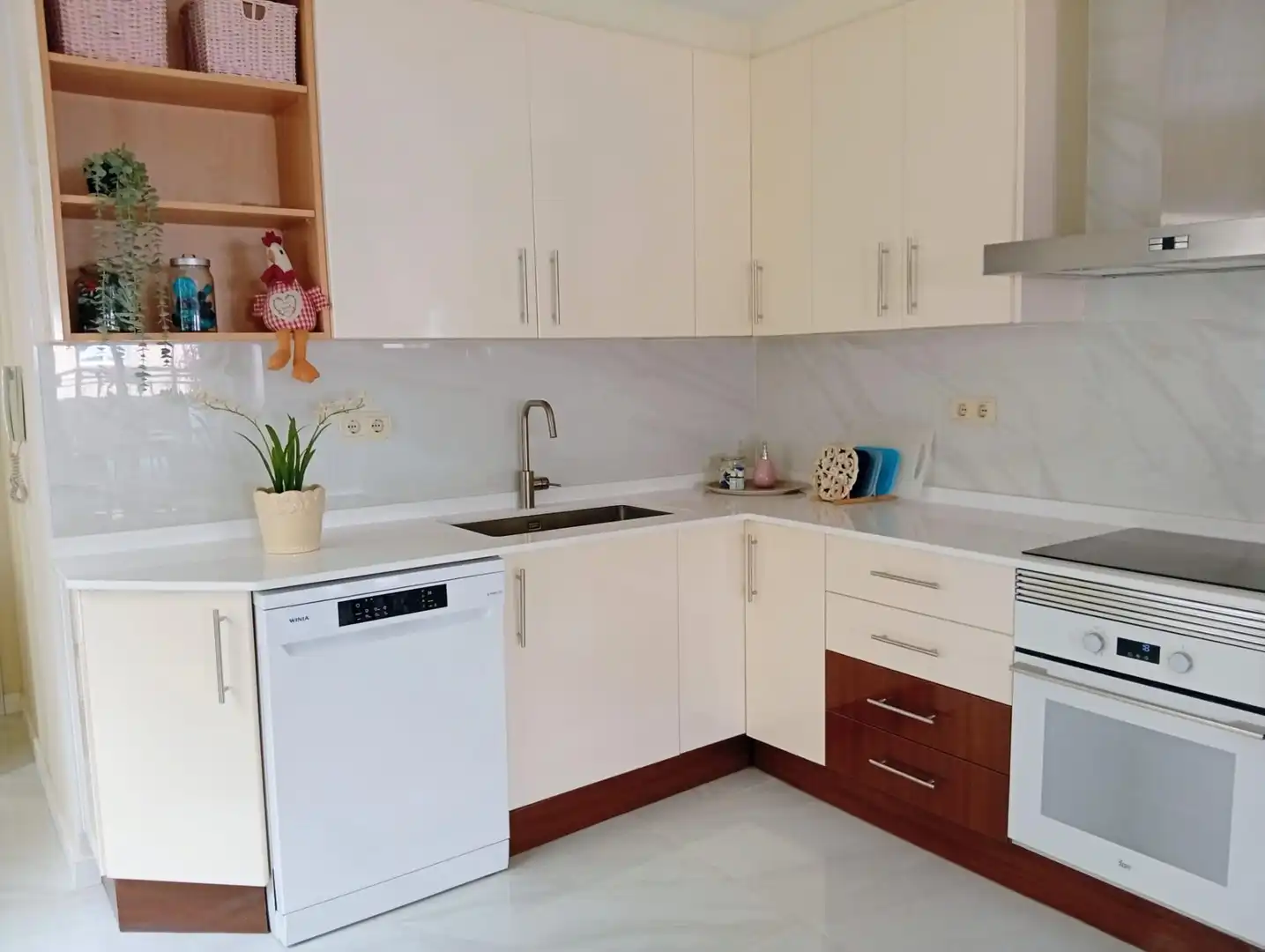 Kitchen of Flat for sale in Almería  with Air Conditioner and Terrace