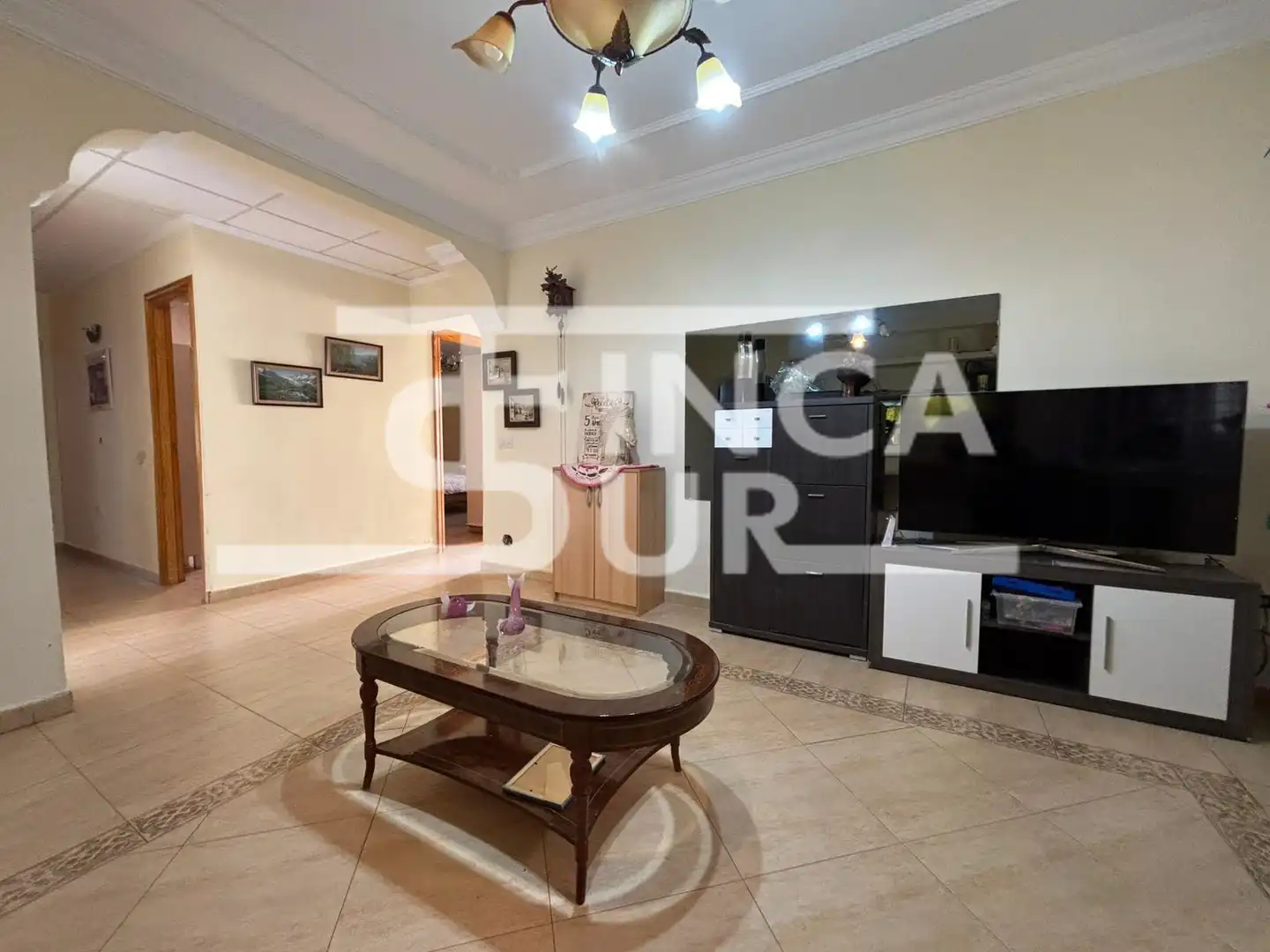 Sala de estar de Casa o chalet en venta en Roquetas de Mar con Aire acondicionado, Jardín privado y Terraza