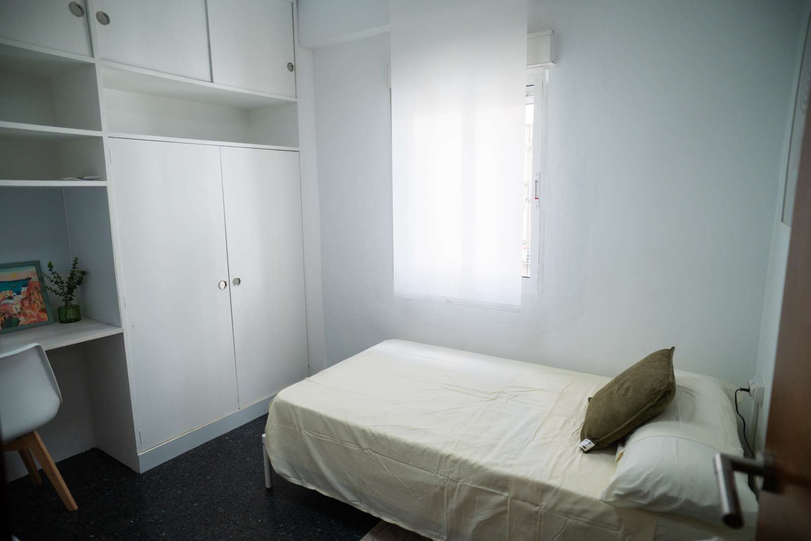 Bedroom of Flat to share in  Murcia Capital  with Air Conditioner, Terrace and Furnished