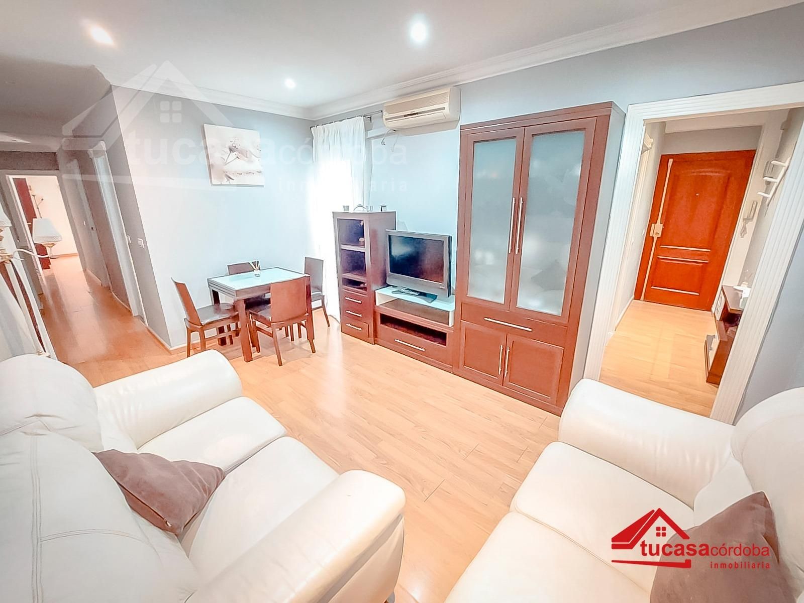 Living room of Flat for sale in  Córdoba Capital  with Heating, Parquet flooring and Terrace