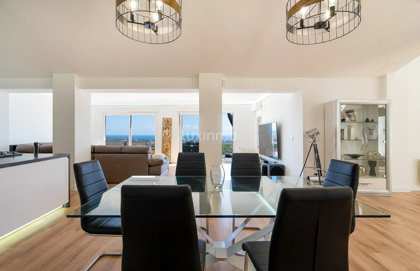 Esszimmer von Haus oder Chalet zum Verkauf in Calpe / Calp mit Klimaanlage, Heizung und Terrasse