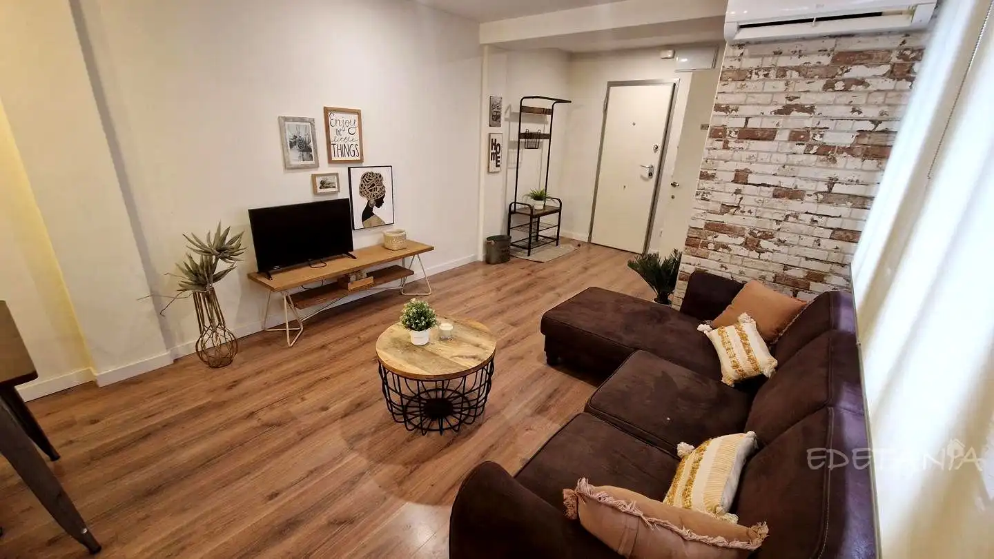 Wohnzimmer von Wohnung zur Miete in Moncada mit Klimaanlage und Möbliert