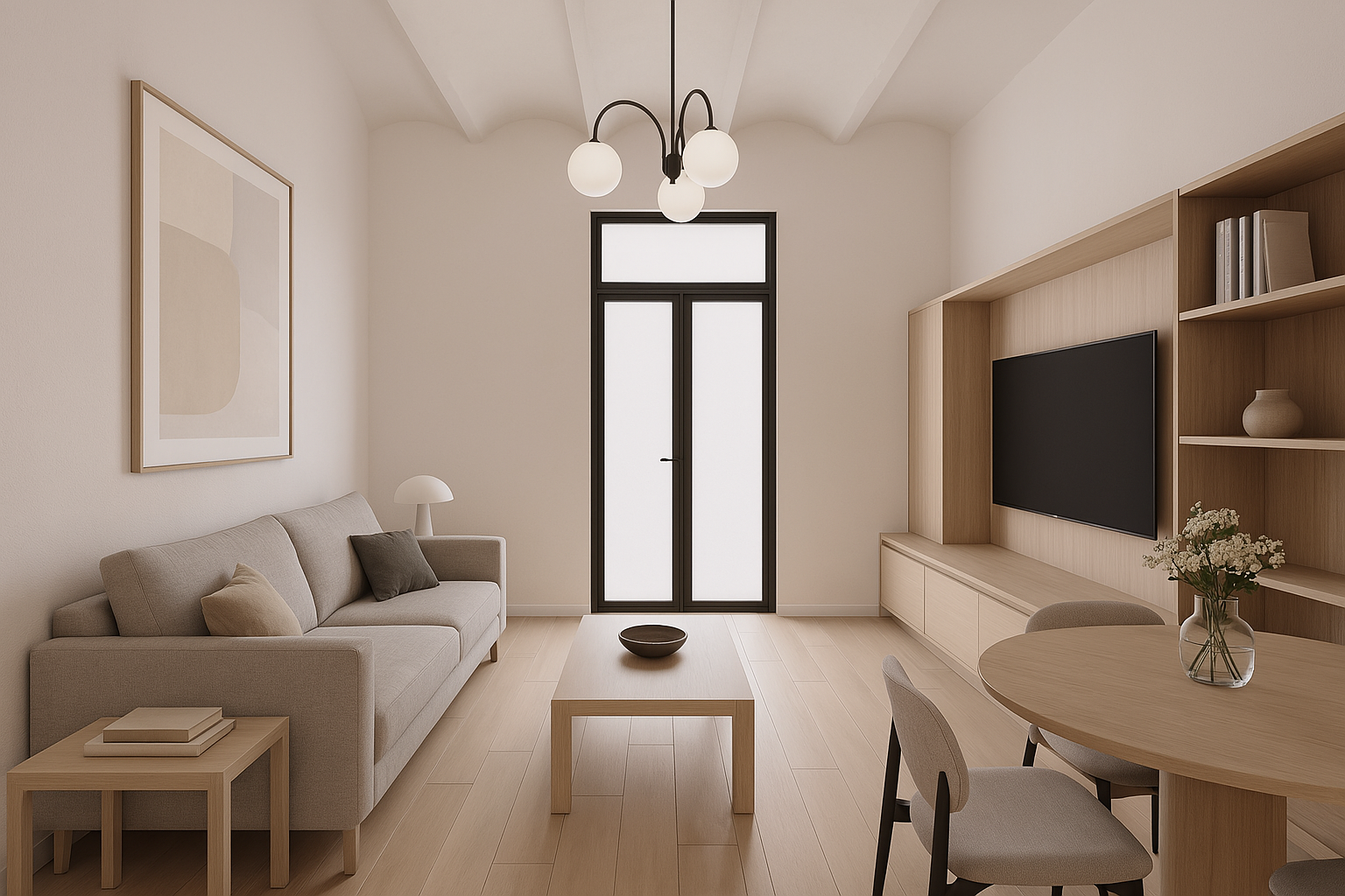 Sala d'estar de Planta baixa en venda en  Barcelona Capital