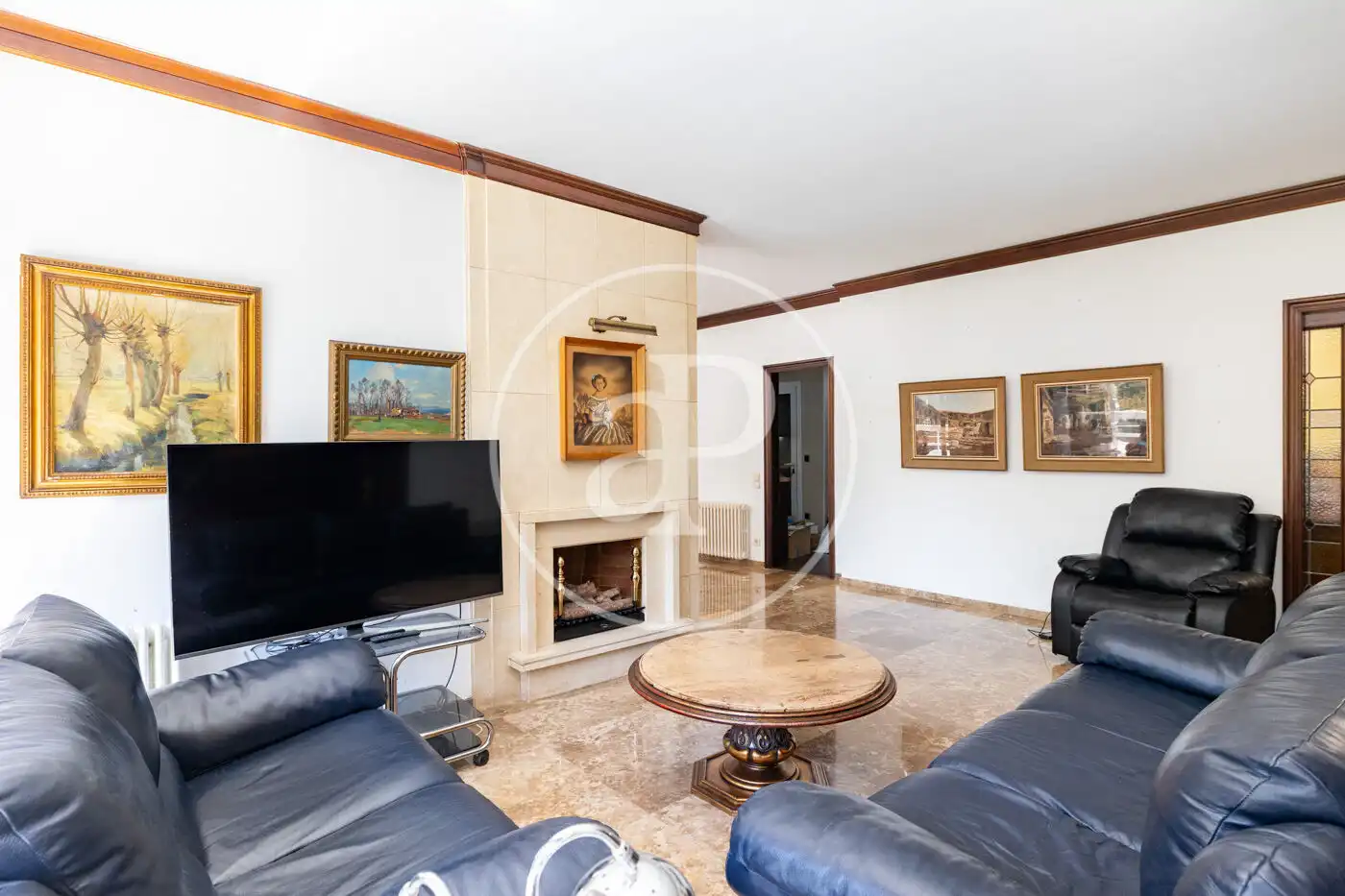Sala de estar de Piso de alquiler en Barcelona con Calefacción, Jardín privado y Balcón