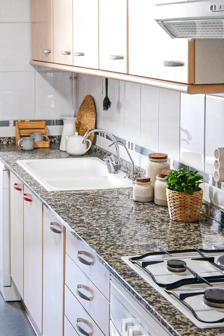 Kitchen of Flat for sale in Valencia  with Air Conditioner, Terrace and Swimming Pool