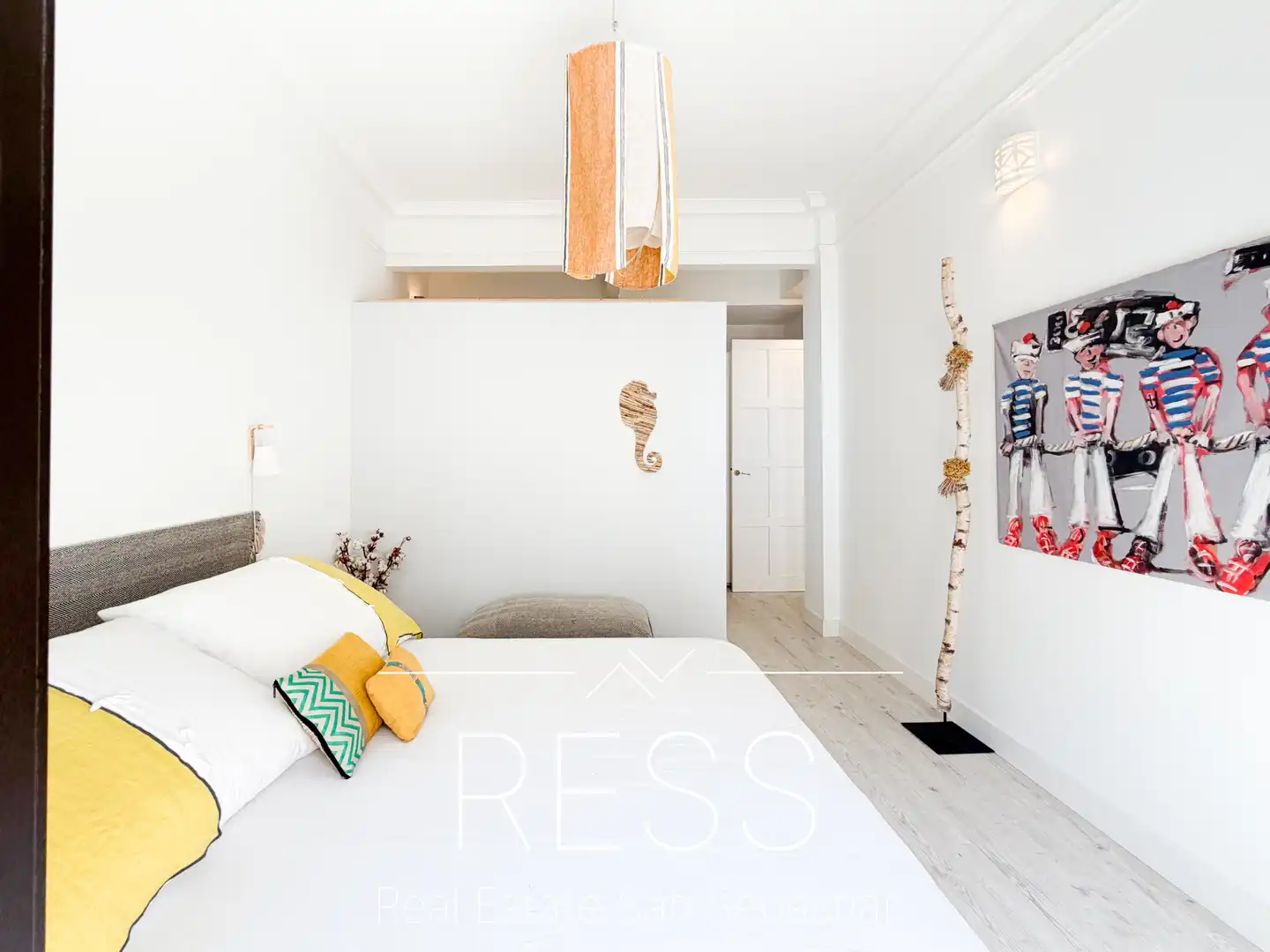 Schlafzimmer von Wohnung zum Verkauf in Donostia - San Sebastián  mit Heizung, Terrasse und Möbliert