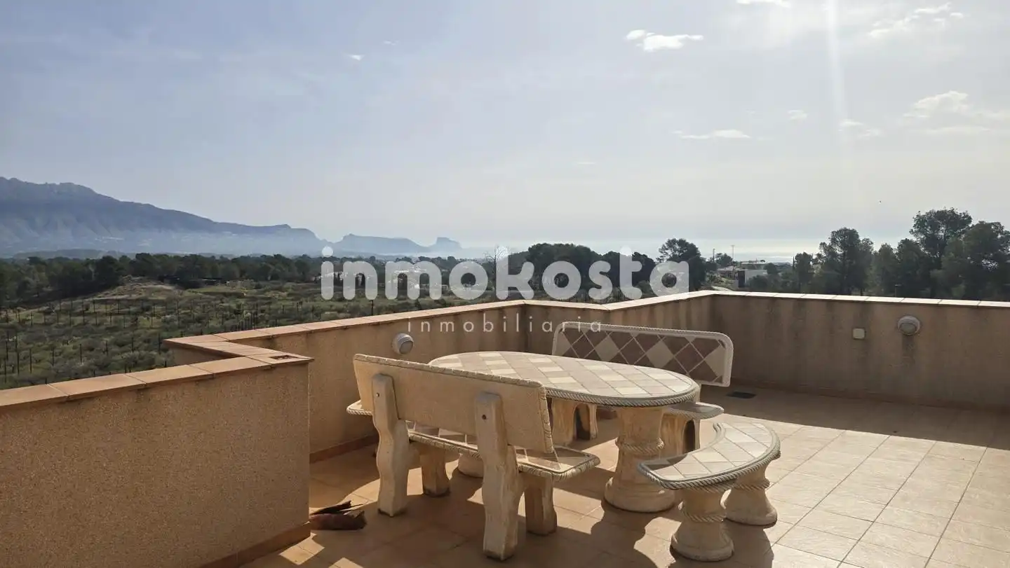Terrace of Flat for rent in L'Alfàs del Pi  with Air Conditioner, Terrace and Furnished