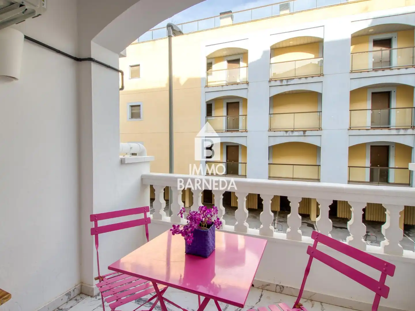 Terrasse von Wohnung zum Verkauf in Empuriabrava mit Klimaanlage, Heizung und Terrasse
