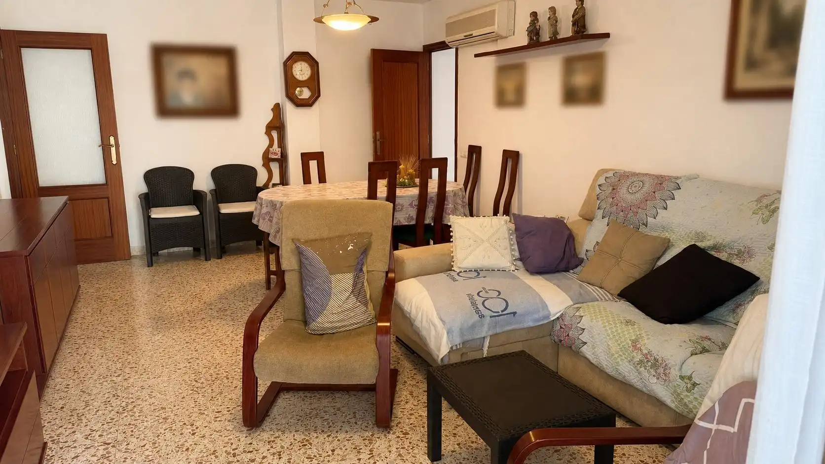 Sala de estar de Piso en venta en Amposta con Aire acondicionado, Terraza y Balcón