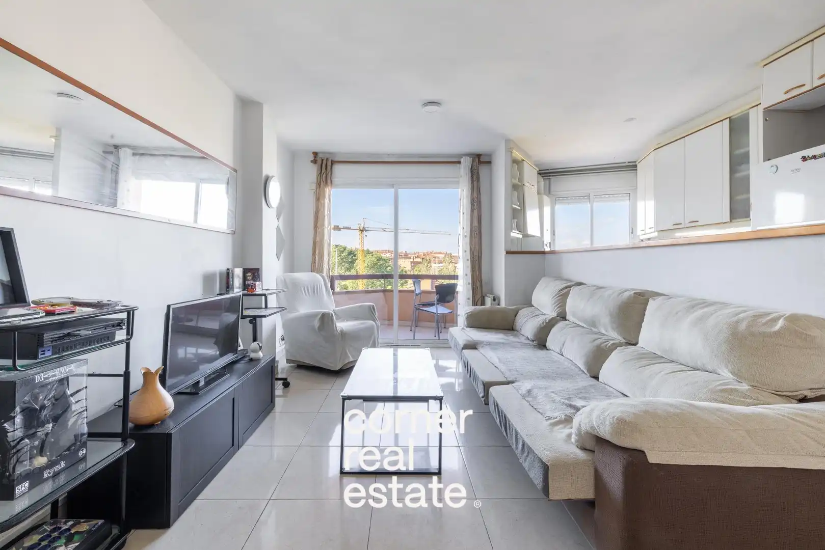 Living room of Flat for sale in Sant Cugat del Vallès  with Heating, Terrace and Balcony