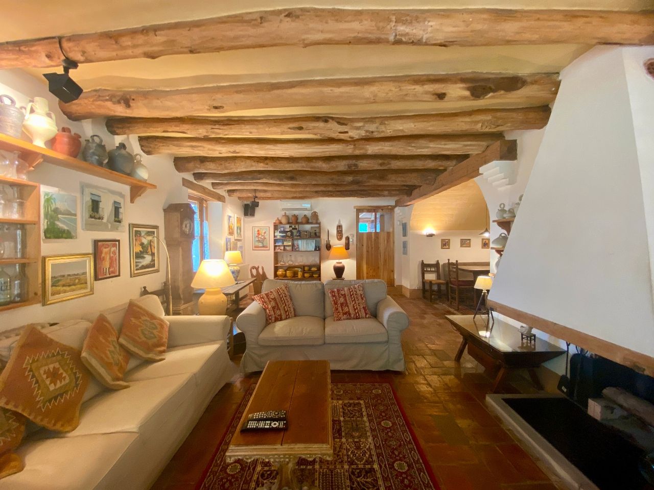 Living room of Country house for sale in Medinyà  with Private garden, Storage room and Swimming Pool