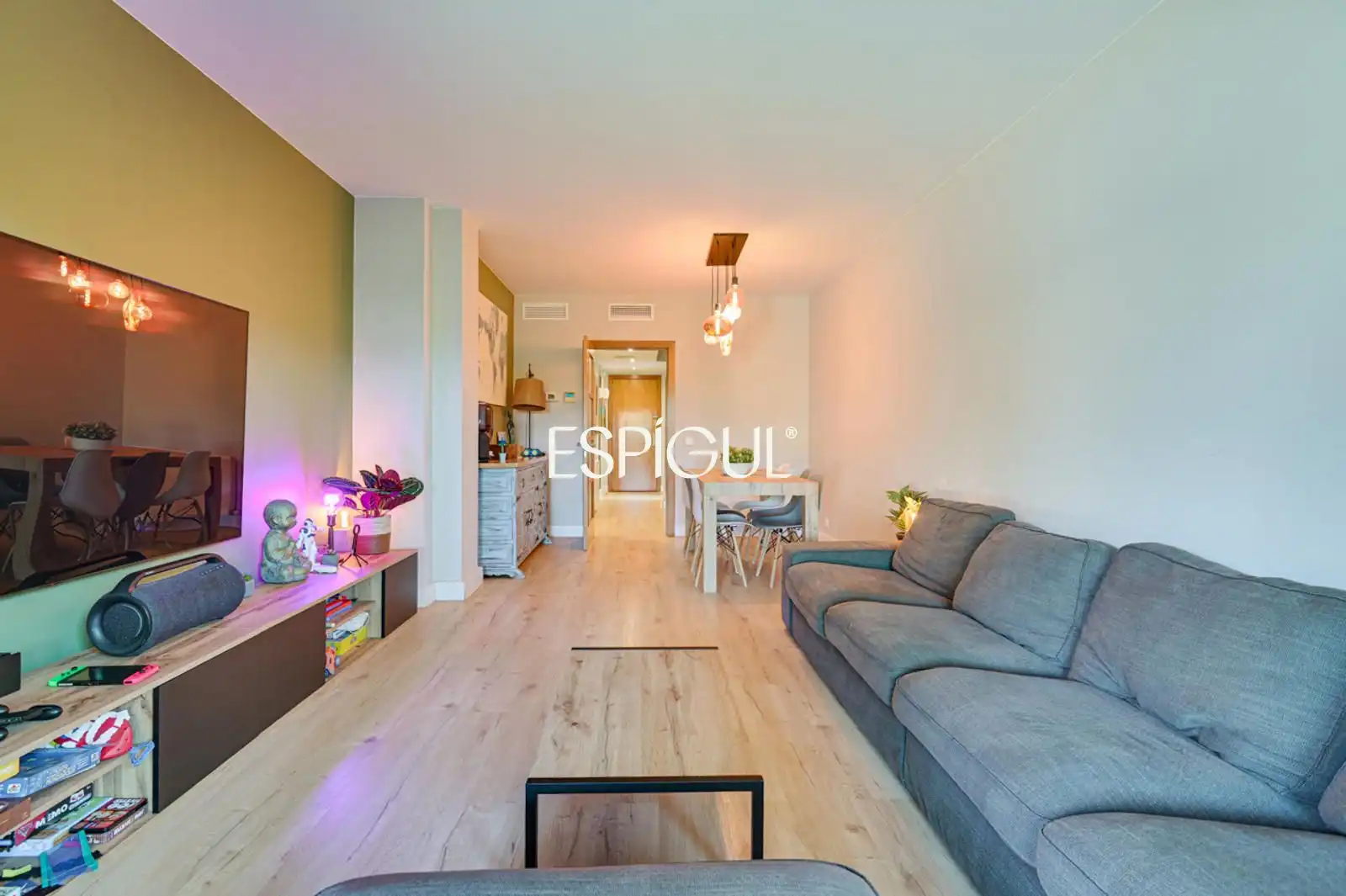 Sala de estar de Casa o chalet en venta en Aiguaviva con Aire acondicionado, Calefacción y Parquet