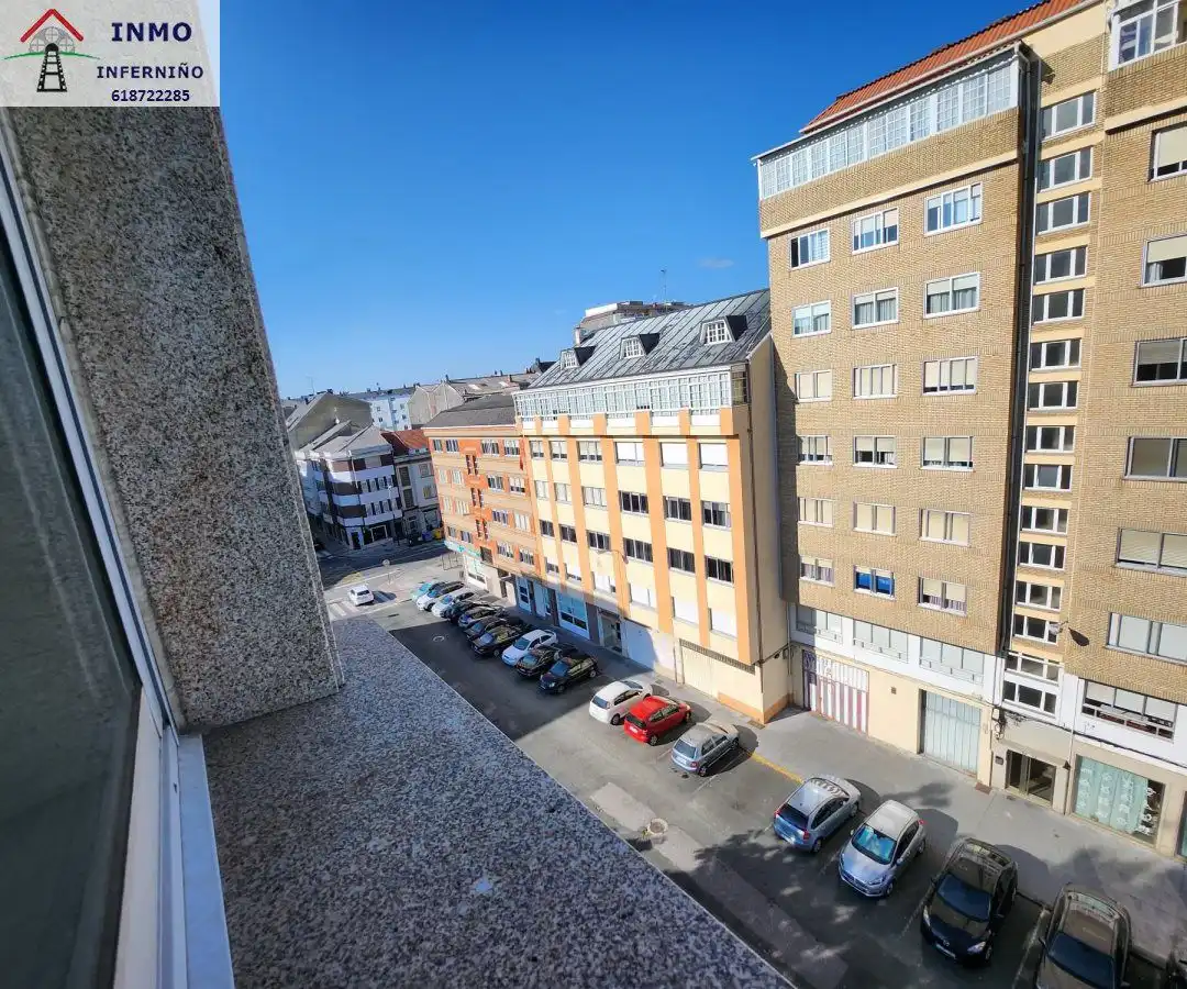 Exterior view of Flat for rent in Ferrol  with Parquet flooring, Storage room and Furnished